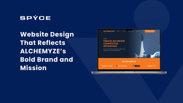 Website Design That Reflects ALCHEMYZE's Bold Brand and Mission