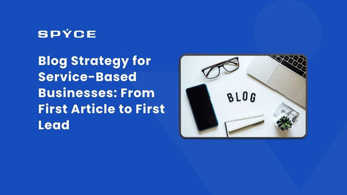 service-based business blog strategy, website design and social media marketing