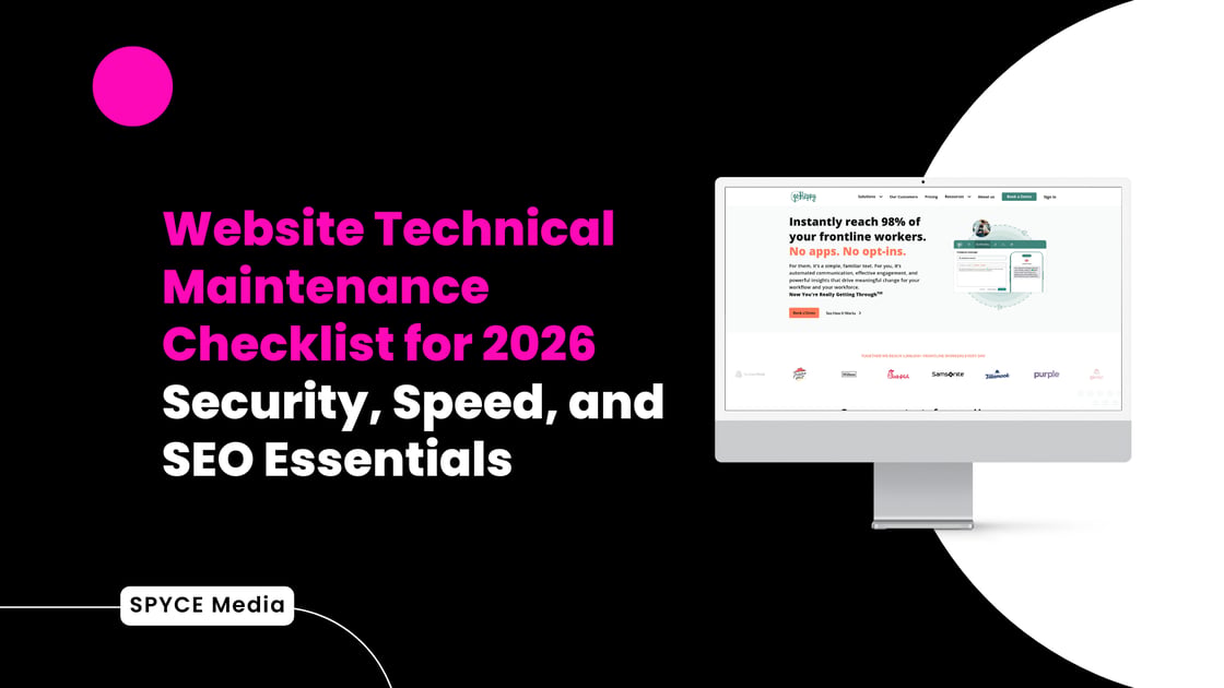website maintenance plan, website hosting and maintenance services, prevent website security issues, monthly SEO maintenance tasks, technical SEO checklist, how to avoid website downtime