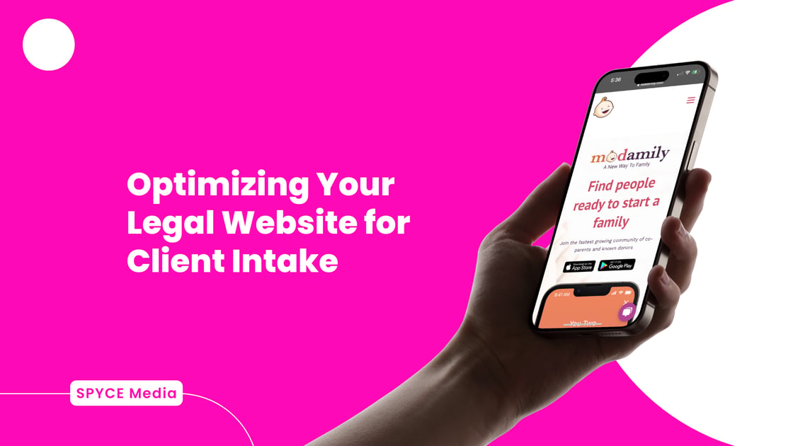 legal website optimization, law firm website conversion, legal client intake, law firm UX design, attorney website conversions