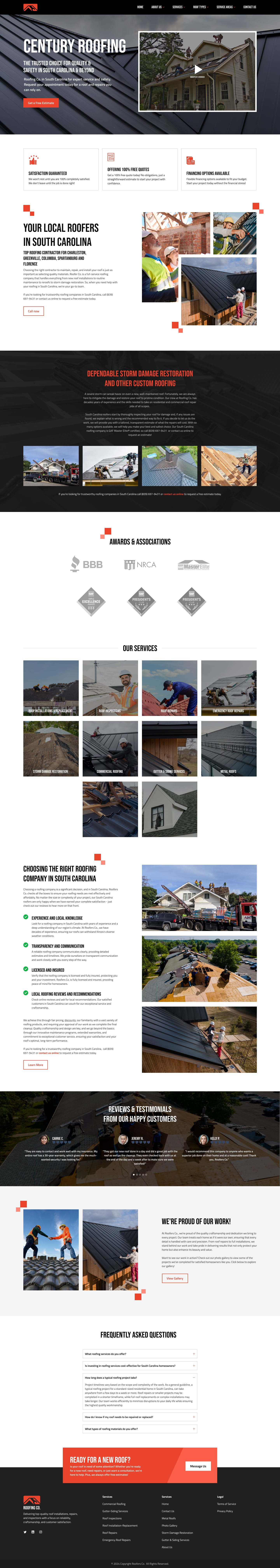 Roofers Sample Website