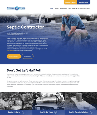 Brandon Septic — after
