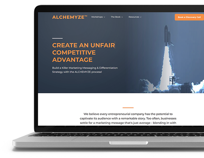 a website launch on a laptop