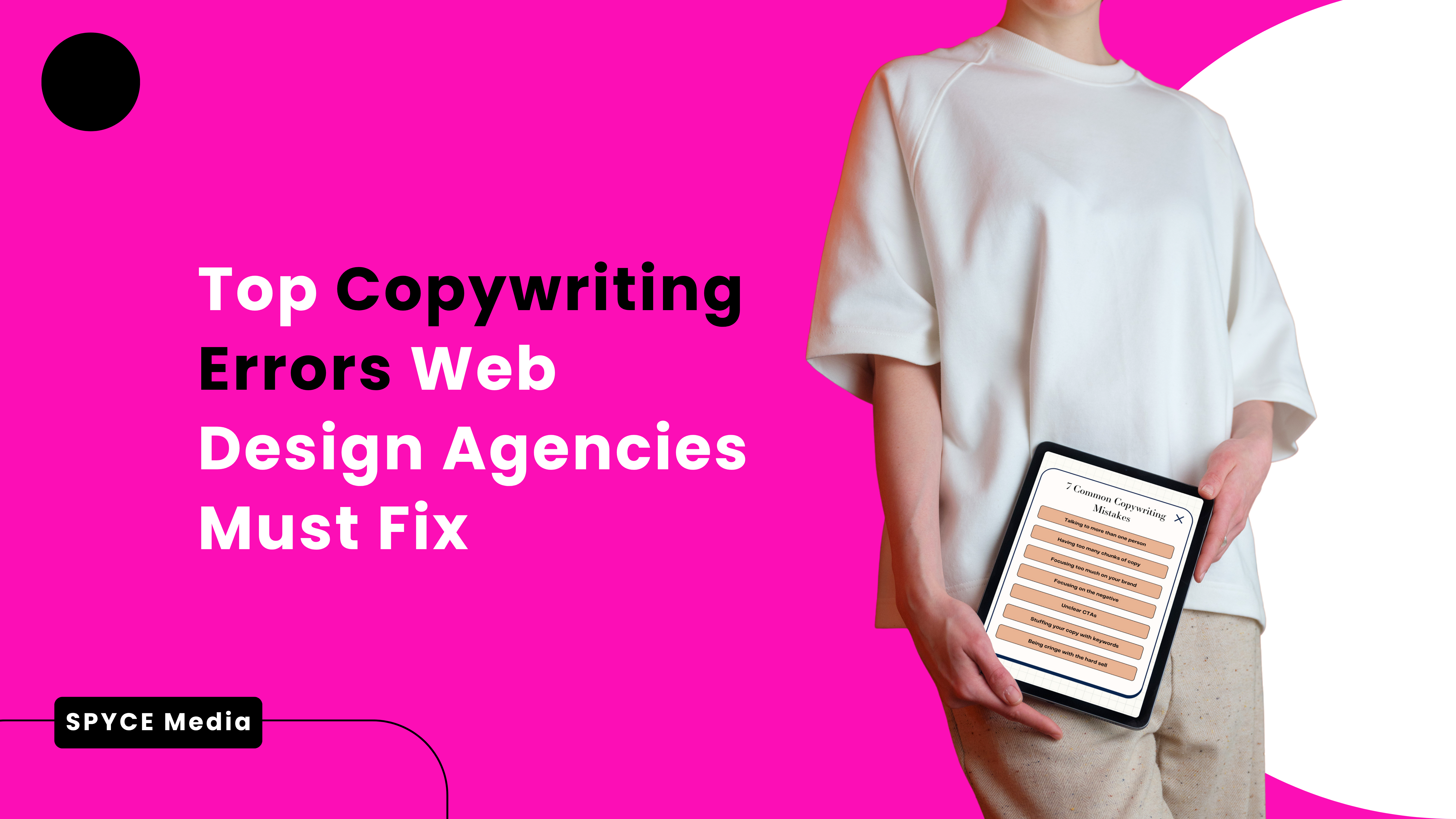 Top Copywriting Errors Web Design Agencies Must Fix