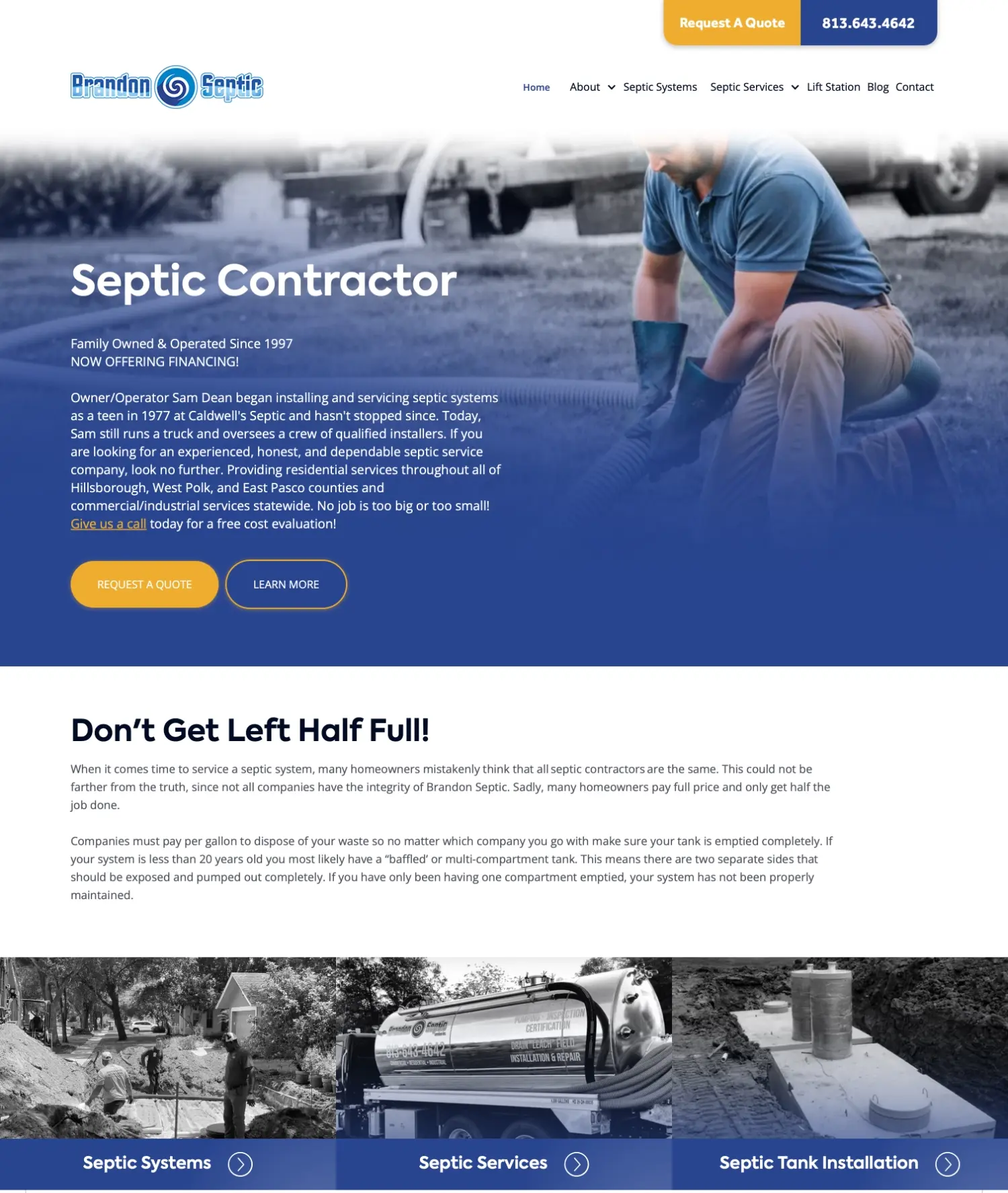 Brandon Septic — after