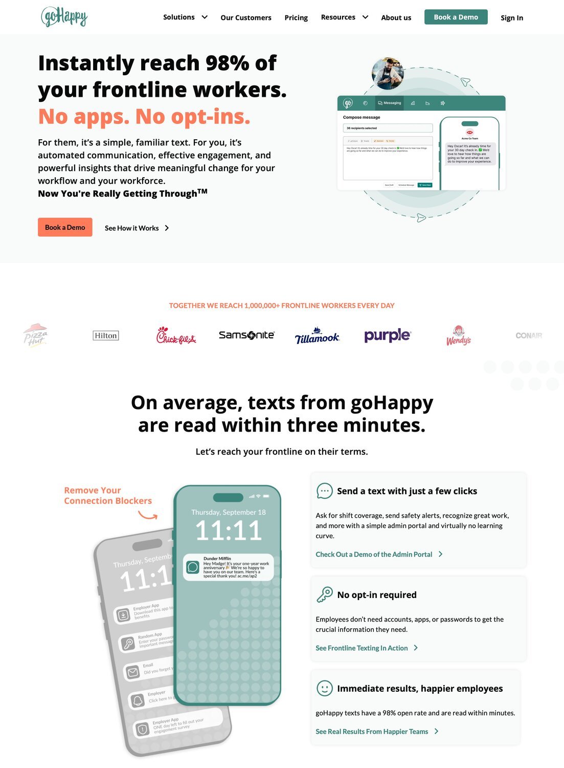 Go Happy's website developed by SPYCE Media.