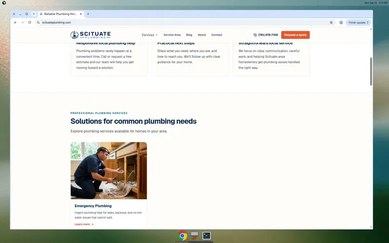 Scituate Plumbing before